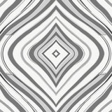 Abstract Art Lines with Edged Chevron Motifs(White)