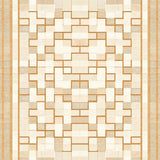 Geometric Lattice Area Mouse Pad Featuring Beige Tones and Mosaic Frames(Beige)