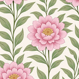 Distressed Vintage Floral with Faded Rose Garden Theme (Pink) - ODIKA