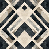 Graphic Ivory and Jet Striped(Beige)