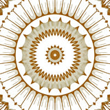 Burst with Radiating Petal Design and Symmetrical Framework(Brown)