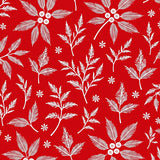 Yuletide Berry Elegant Seasonal Decorative Artwork(Red)