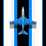 Modern Aviation Graphic Aesthetic(Blue)
