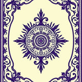 Traditional Medallion Ornate Inspired Decorative (Purple)
