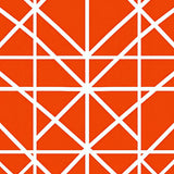 Country Windowpane Grid Design Accent with Classic Appeal(Orange)