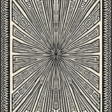 Burst Radial with Symmetrical Ornamental Design(Beige)