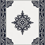 Elegant Swirl Medallion Plush Comfort Underfoot(Black)