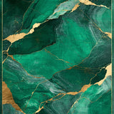 Stylish Gold Accents on Dark Tones(Green)