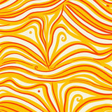 Abstract Waves Flowing Curves Artistic Expression Contemporary Style(Orange)