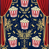 Nostalgic Snack Circular Flooring Entertainment Hub Accent(Red)