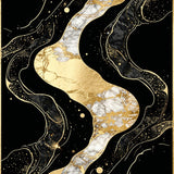 Contemporary Elegant Fluid(Black)