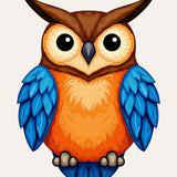 Enchanted Forest Watcher Decorative Nature Inspired Accent(Orange)