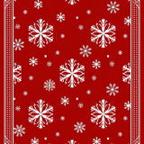 Winter Snowflake Medallion with Crystalline Motifs(Red)
