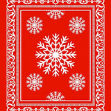 Nordic Crystal Pathway Elegant Winter Seasonal Adornment(Red)