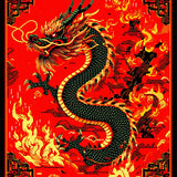 Vibrant Fantasy Creature Illustration(Red)