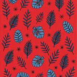 Enchanted Pinecone Evergreen Branch Elegant Tapestry(Red)