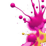 Modern Luxe Ink Splash with Metallic Ripple (Pink) - ODIKA