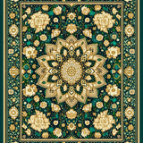 Patio Backyard with Deep Green Accents(Green)