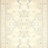 Grand Millennial Style Area Beige Geometric Animal Print(Beige)