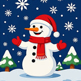 Festive Snowman Winter Holiday Decorative Accent(Blue)