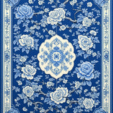 Transitional Floral Elegance(Blue)