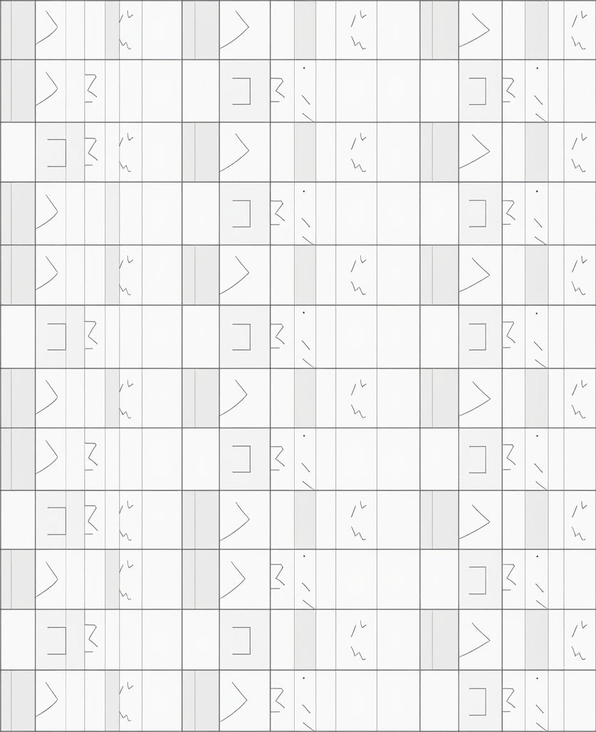 Opal Array Interlocking Minimalist Sculpted Modern Aesthetic (White) - ODIKA