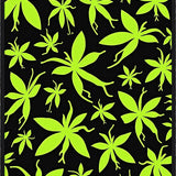 Grunge Fairy Tale Bug Sanctuary Abstract Art (Black)