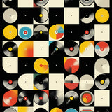 Retro Monochrome Circular(Black)