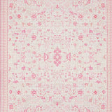 Delicate Pink Bow Patterned Area Coquette Style(Pink)