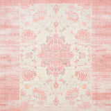 Floral Area Bohemian Flair Modern Home Decor Pink & Beige(Pink)