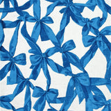 Graceful Azure Bow Tie Decorative With Girlish Aesthetic For Chic Spaces(Blue)