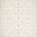 Elegant Geo Line Area with Neutral Woven Artistry(Beige)