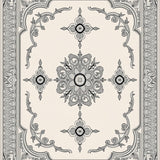 Capitola Medallion Interlocking Scrollwork Design(Beige)