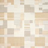 Abstract Checkered Area Non Slip Weave(Beige)