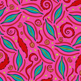 Abstract Feathered Swirl with Lively Festive Accents(Pink)
