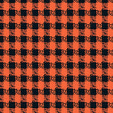 Harvest Plaid Checkered with Houndstooth Accent Motifs(Black)