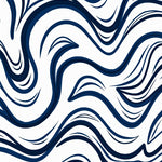 Nautical Wave Ripple Tie Dye Textured Design (Blue) - ODIKA