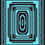 Labyrinth Spiral Kaleidoscopic Interwoven Network (Black)