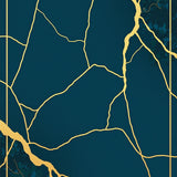 Luxurious Gilded Veined Stone Decorative Floor Covering(Gold)