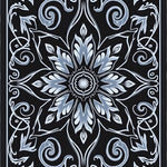 Velvety Rosette Spiral Decorative Embellishment (Black) - ODIKA