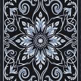 Velvety Rosette Spiral Decorative Embellishment (Black) - ODIKA