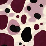 Entryway Area Rug Modern Burgundy & Black Non Slip Runner Rug(Purple)