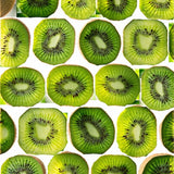 Zesty Kiwi Area Rug Bold Green & Brown Fruit Design Carpet(Green)