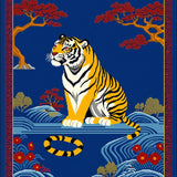 Artistic Multicolor Wildlife Design(Blue)