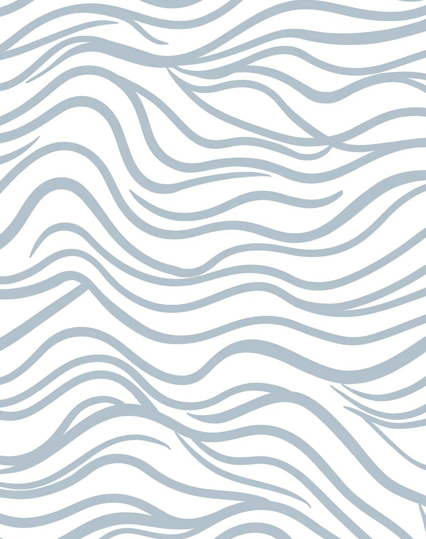 Abstract Curved Lines Modern Pile Easy Cleaning Indoor (Gray) - ODIKA