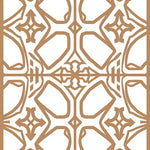 Contemporary Interlocking Latticework with Abstract Southwestern (Brown) - ODIKA