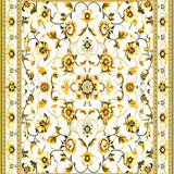 Vintage Floral Beige Area(White)