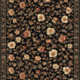 Luxurious Abstract Floral(Black)