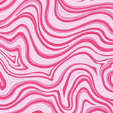 Abstract Brushstroke Interlocking Design with Dynamic Fluid Forms(Pink)