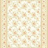 Charming Area Beige and Cream Floral Embellishments(Beige)